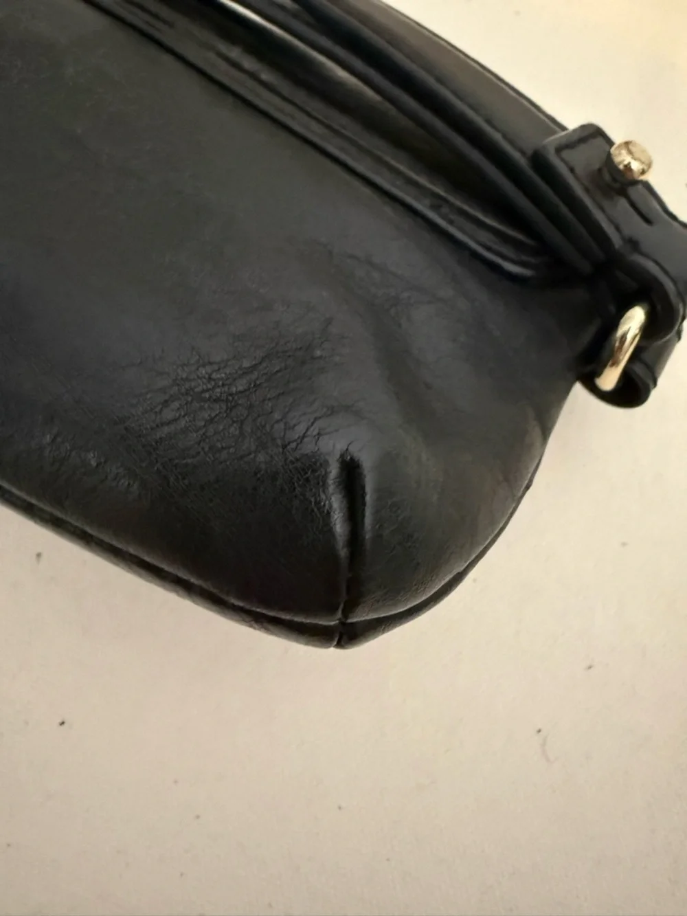 Kate Spade Chrystie Street Evan Clutch Wristlet Black Leather
